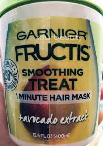 1 Minute Avocado Hair Mask. Garnier.