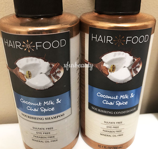 Hair Food Coconut Milk & Chai Spice Shampoo & Conditioner