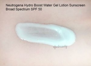 Neutrogena Hydro Boost Water Gel Lotion Sunscreen Broad Spectrum SPF 50