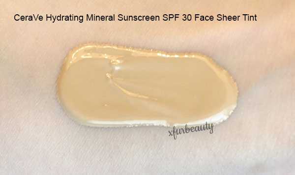 CeraVe Hydrating Mineral Sunscreen SPF 30 Face Sheer Tint