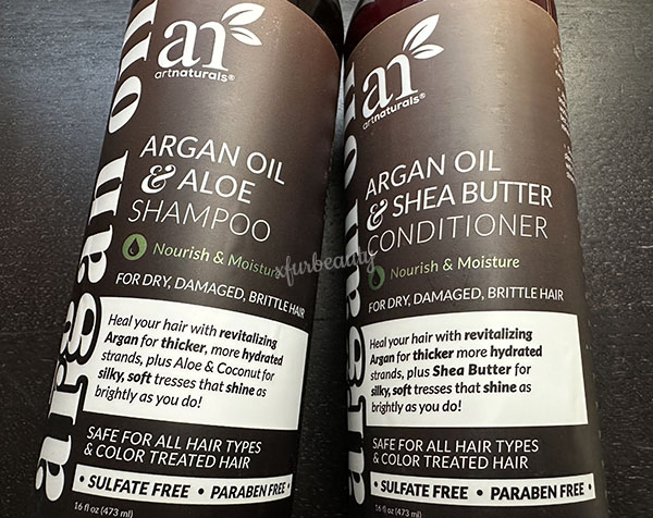 artnaturals Argan Oil & Aloe Shampoo and Conditioner